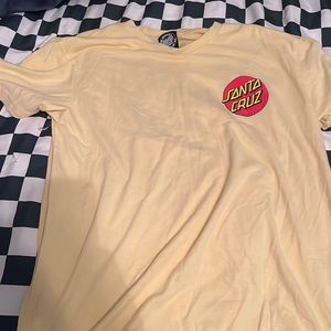Santa Cruz yellow t-shirt